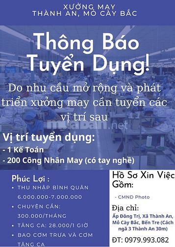 Can Tuyen Tho May Co Tay Nghe Lam Tai MCB