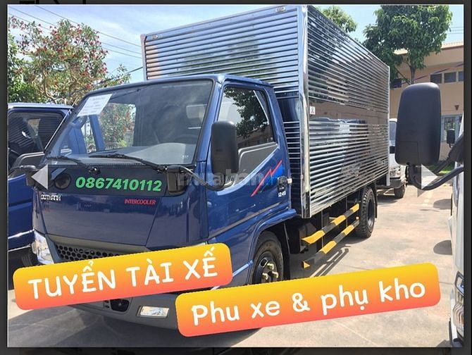 Can nhan vien lai phu xe va phu kho sieu